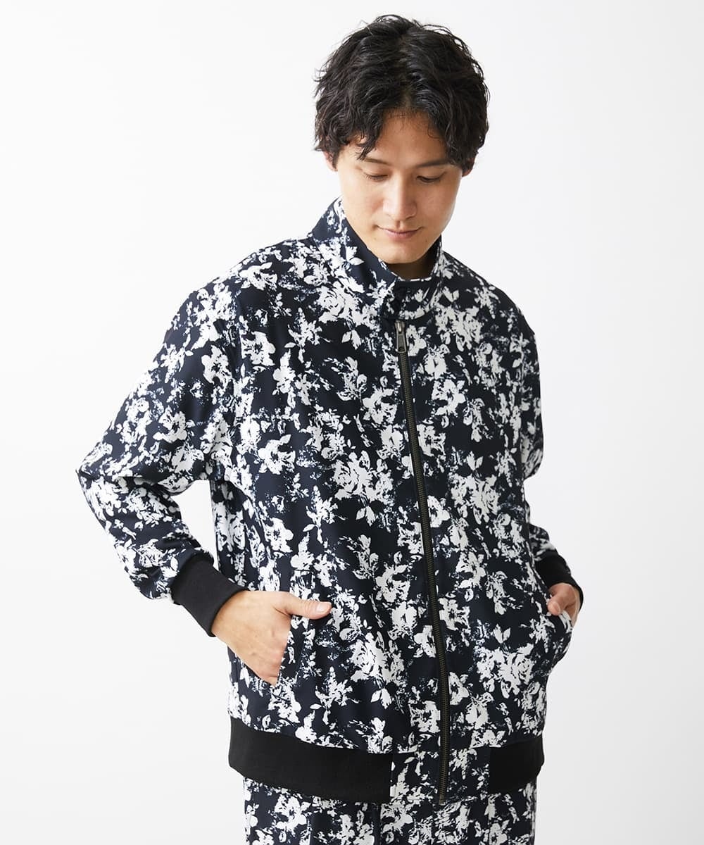 MKJGX30150 MK MICHEL KLEIN HOMME(MKミッシェルクランオム) パウダリーストレッチドッグイヤーブルゾン /【セットアップ対応】 ゴールド