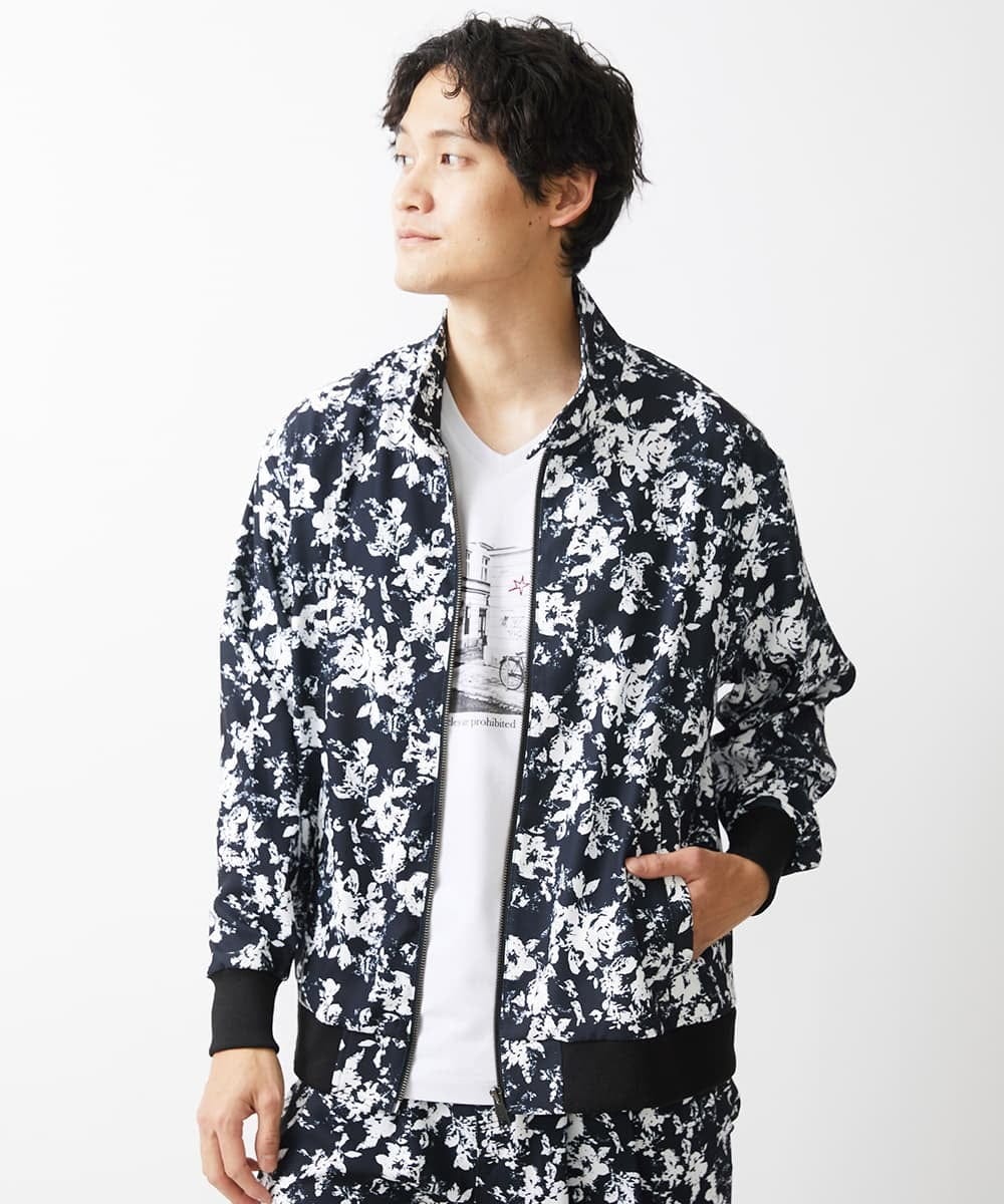 MKJGX30150 MK MICHEL KLEIN HOMME(MKミッシェルクランオム) パウダリーストレッチドッグイヤーブルゾン /【セットアップ対応】 ゴールド