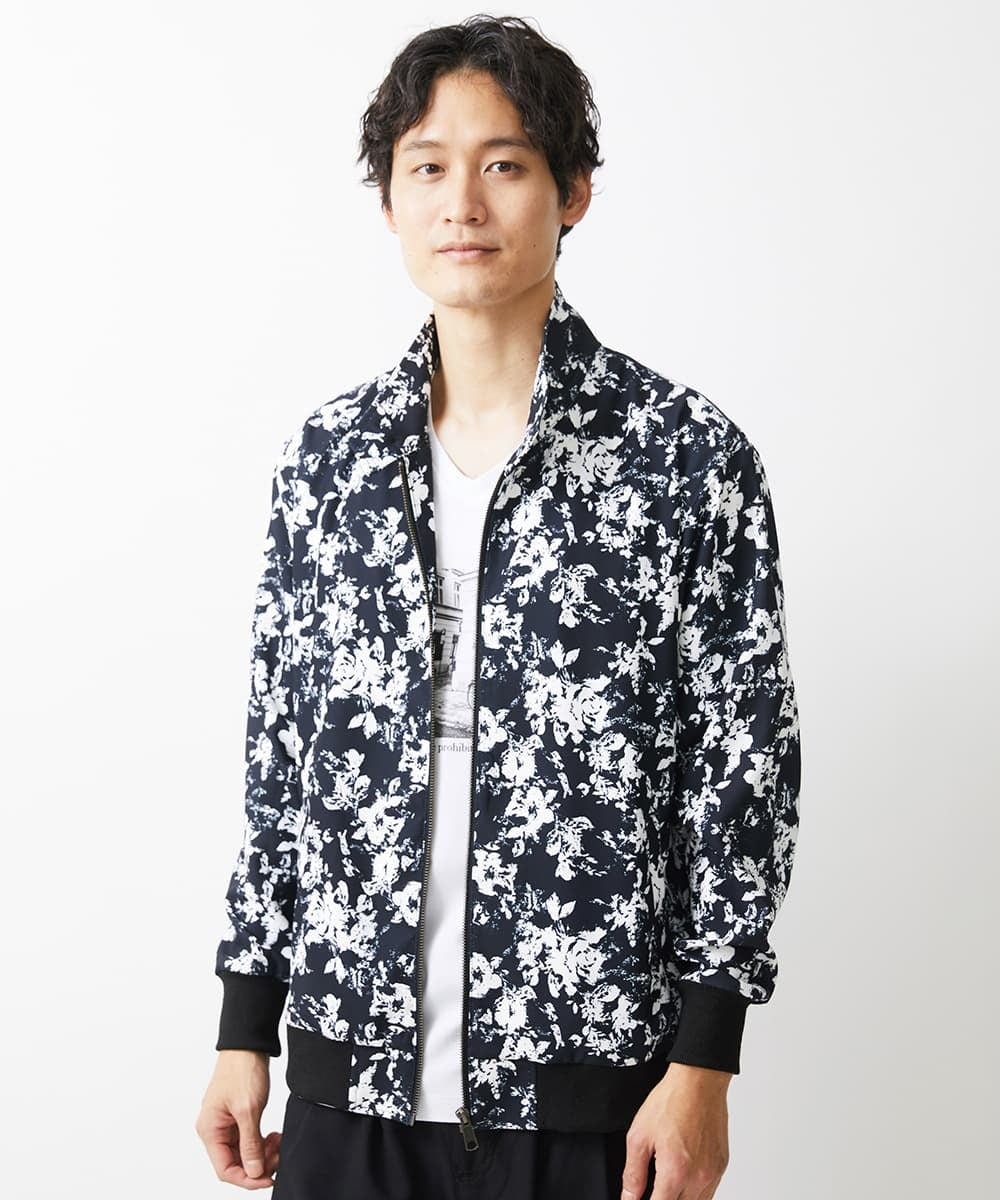 MKJGX30150 MK MICHEL KLEIN HOMME(MKミッシェルクランオム) パウダリーストレッチドッグイヤーブルゾン /【セットアップ対応】 ゴールド