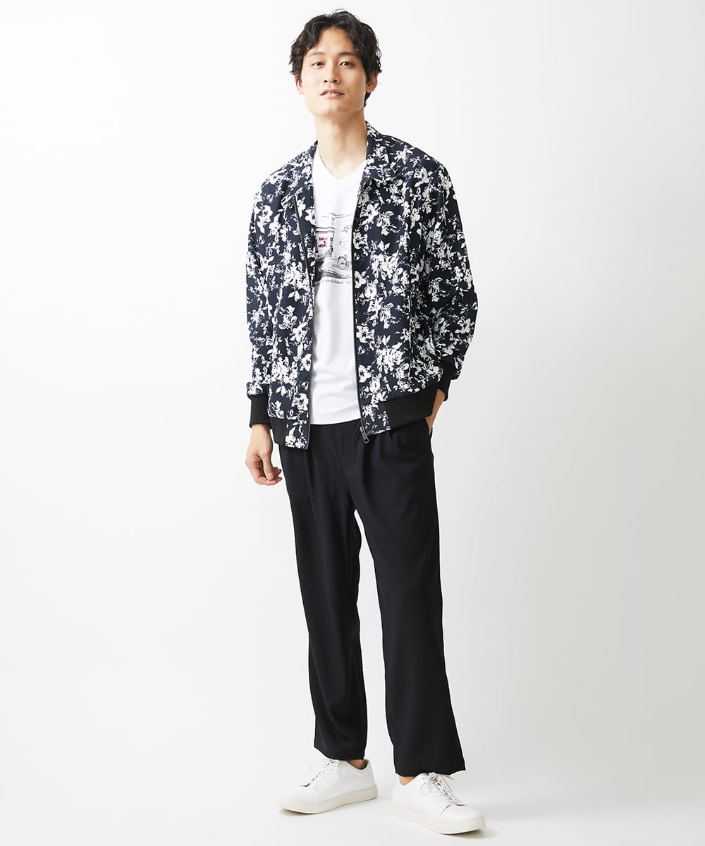 MKJGX30150 MK MICHEL KLEIN HOMME(MKミッシェルクランオム) パウダリーストレッチドッグイヤーブルゾン /【セットアップ対応】 ゴールド