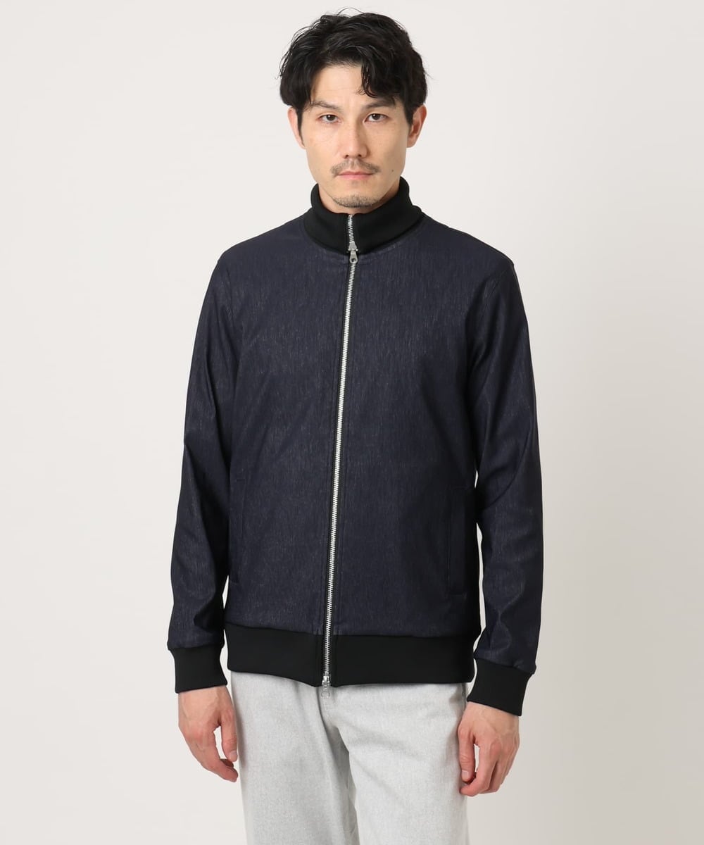 MKJJC10160 MK MICHEL KLEIN HOMME(MKミッシェルクランオム) 【ストレッチ/撥水機能】COMFUN CLOTH ジップブルゾン ネイビー