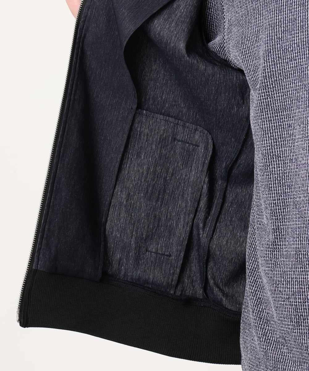 MKJJC10160 MK MICHEL KLEIN HOMME(MKミッシェルクランオム) 【ストレッチ/撥水機能】COMFUN CLOTH ジップブルゾン ネイビー
