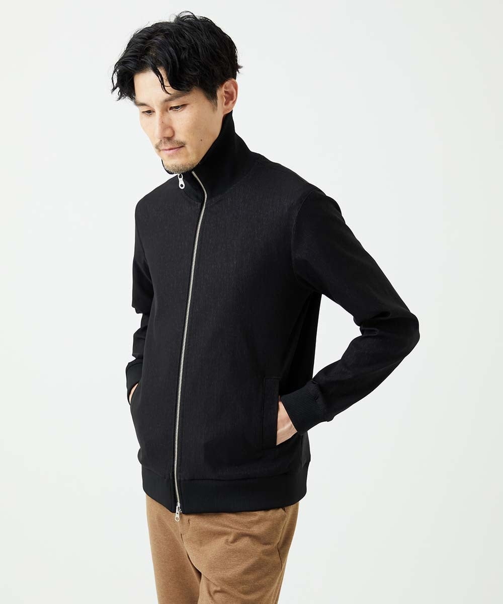 MKJJC10160 MK MICHEL KLEIN HOMME(MKミッシェルクランオム) 【ストレッチ/撥水機能】COMFUN CLOTH ジップブルゾン ブラック