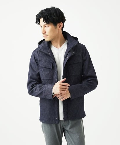 MKJJC30272 MK MICHEL KLEIN HOMME 【ライナー付き / 撥水 / ストレッチ】 COMFUN CLOTH フードブルゾン