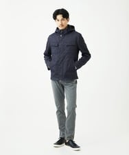 MKJJC30272 MK MICHEL KLEIN HOMME(MKミッシェルクランオム) 【ライナー付き / 撥水 / ストレッチ】 COMFUN CLOTH(コンファンクロス） フード付ブルゾン ブルー