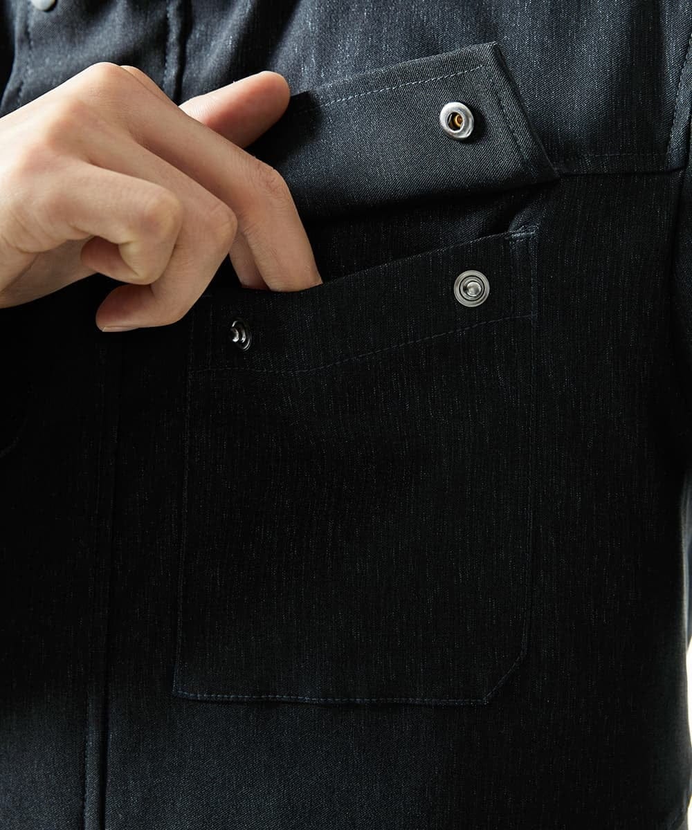 MKJJC30272 MK MICHEL KLEIN HOMME(MKミッシェルクランオム) 【ライナー付き / 撥水 / ストレッチ】 COMFUN CLOTH(コンファンクロス） フード付ブルゾン ブラック