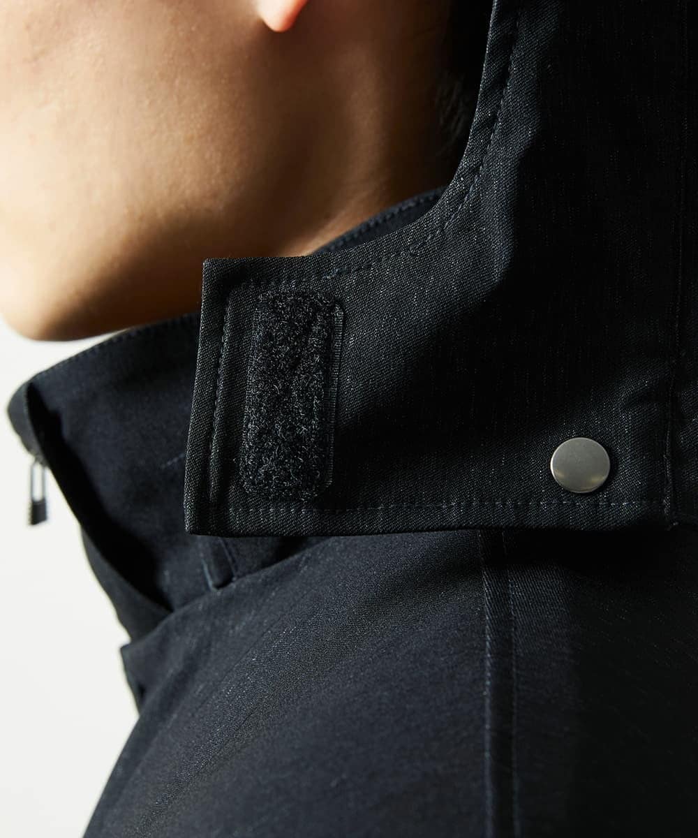 MKJJC30272 MK MICHEL KLEIN HOMME(MKミッシェルクランオム) 【ライナー付き / 撥水 / ストレッチ】 COMFUN CLOTH(コンファンクロス） フード付ブルゾン ブラック