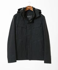 MKJJC30272 MK MICHEL KLEIN HOMME(MKミッシェルクランオム) 【ライナー付き / 撥水 / ストレッチ】 COMFUN CLOTH(コンファンクロス） フード付ブルゾン ブラック