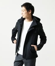 MKJJC30272 MK MICHEL KLEIN HOMME(MKミッシェルクランオム) 【ライナー付き / 撥水 / ストレッチ】 COMFUN CLOTH(コンファンクロス） フード付ブルゾン ブラック