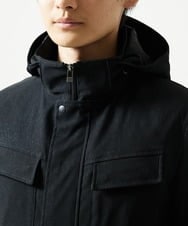 MKJJC30272 MK MICHEL KLEIN HOMME(MKミッシェルクランオム) 【ライナー付き / 撥水 / ストレッチ】 COMFUN CLOTH(コンファンクロス） フード付ブルゾン ブラック