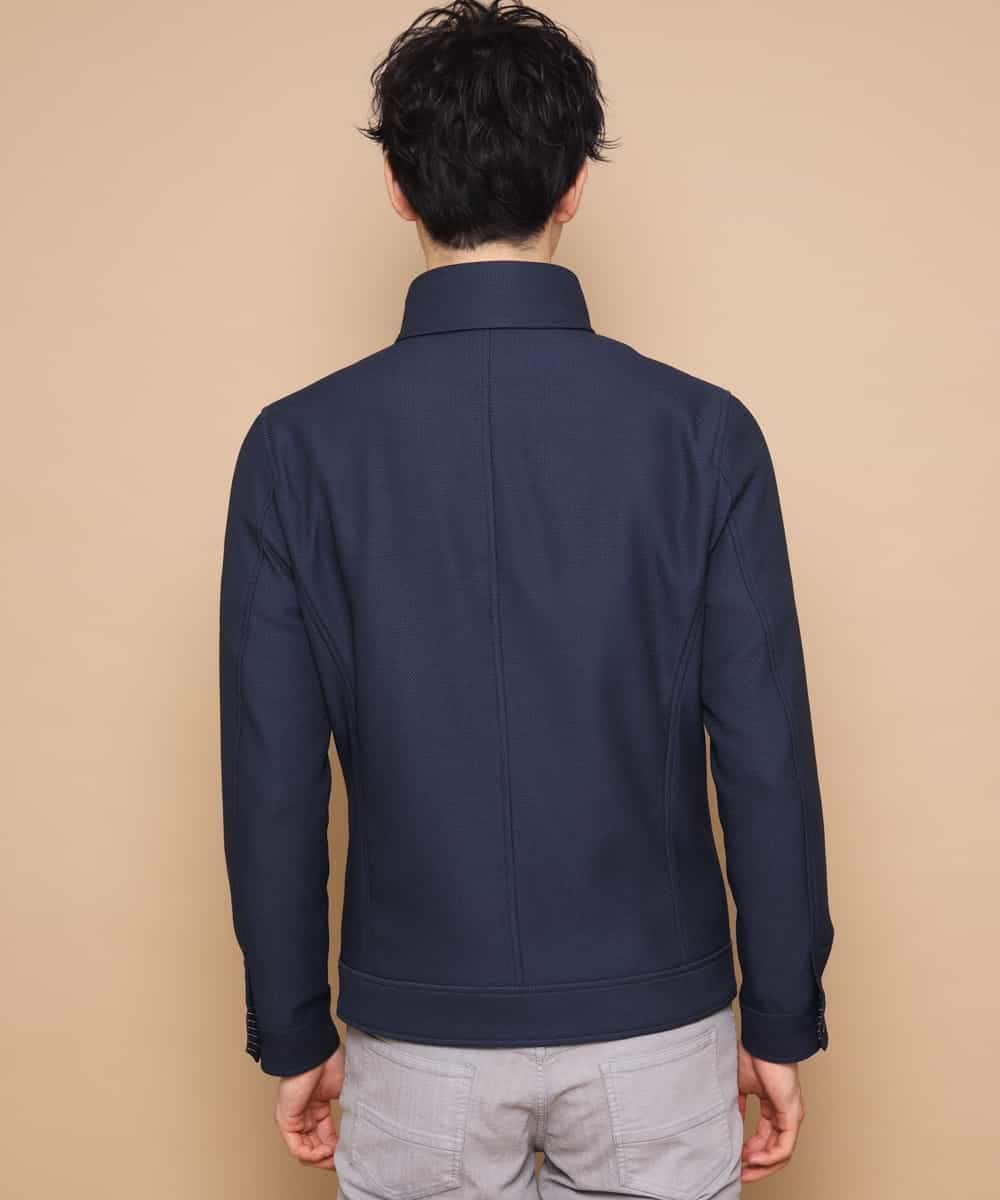 MKJJL20180 MK MICHEL KLEIN HOMME(MKミッシェルクランオム) ブルゾン／グランパレオックス ブルー