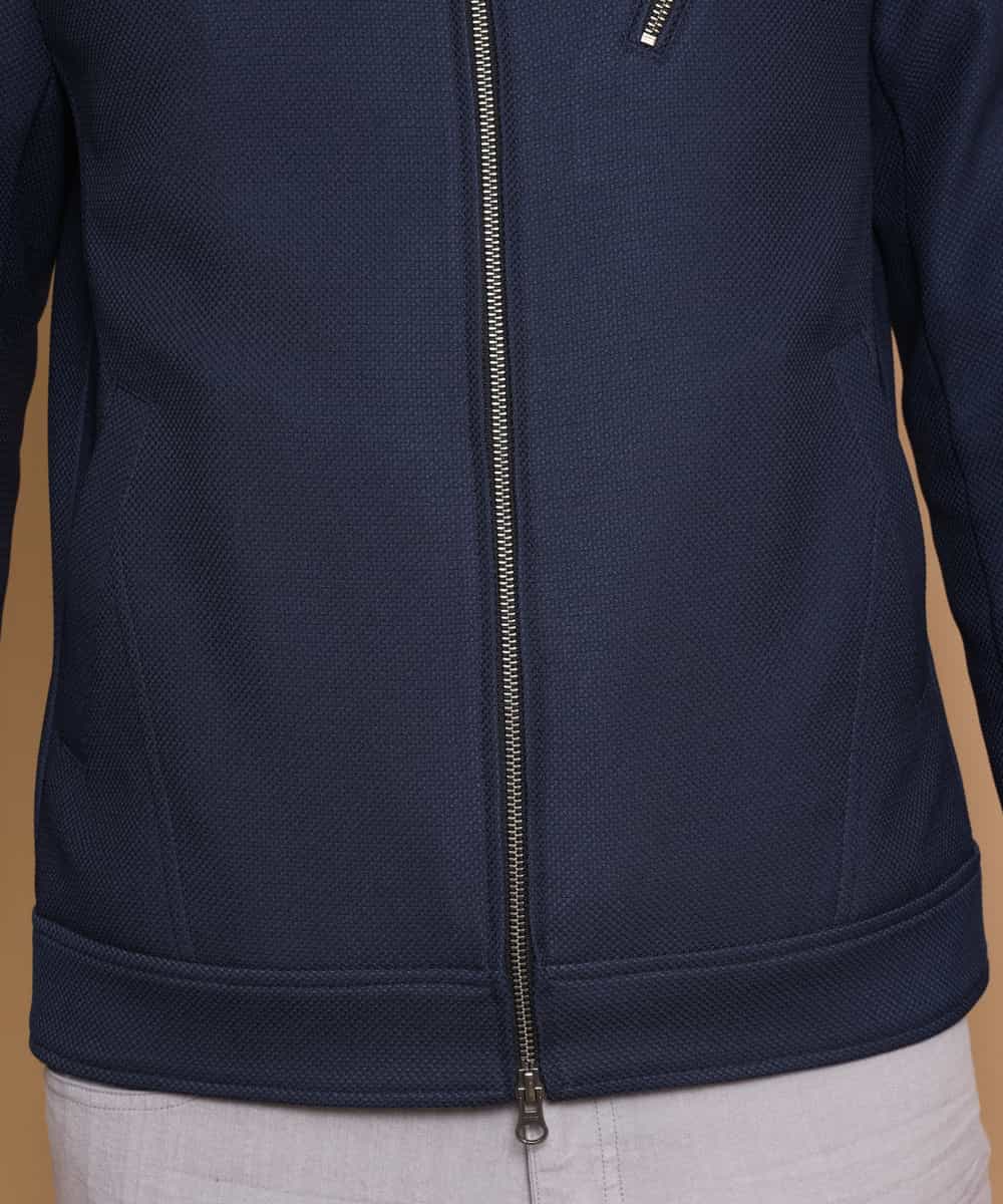 MKJJL20180 MK MICHEL KLEIN HOMME(MKミッシェルクランオム) ブルゾン／グランパレオックス ブルー