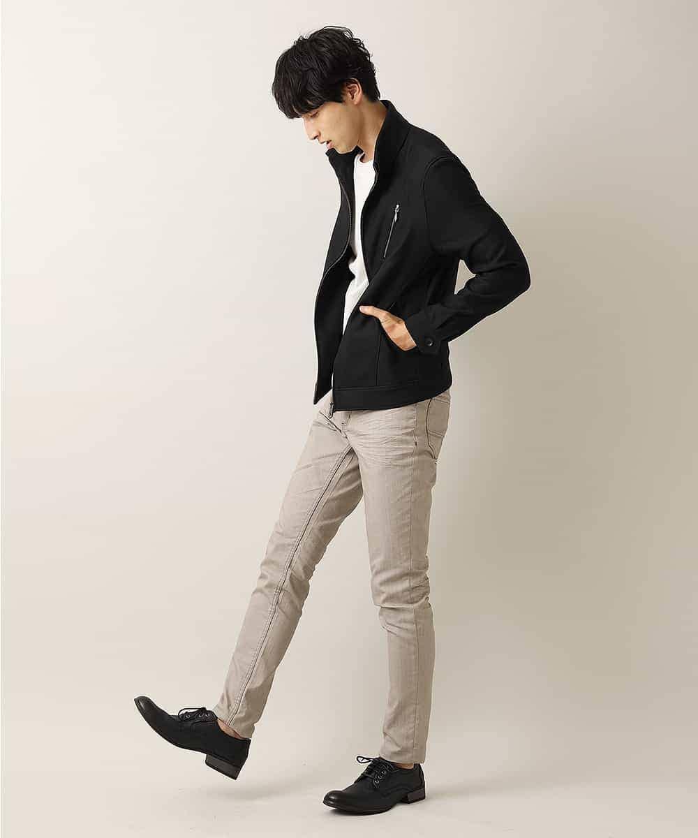 MKJJL20180 MK MICHEL KLEIN HOMME(MKミッシェルクランオム) ブルゾン／グランパレオックス ブラック