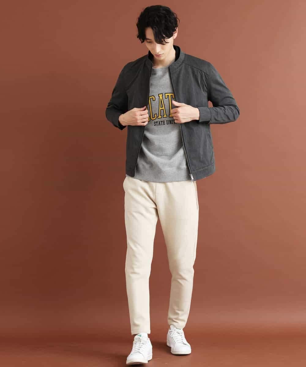 MKJJO04130 MK MICHEL KLEIN HOMME(MKミッシェルクランオム) MAGICストレッチ/コンパクトストレッチブルゾン ダークグレー