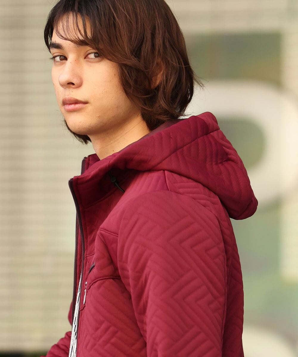 MKJJR24100 MK MICHEL KLEIN HOMME(MKミッシェルクランオム) スタンドブルゾンパーカー パープル(77)