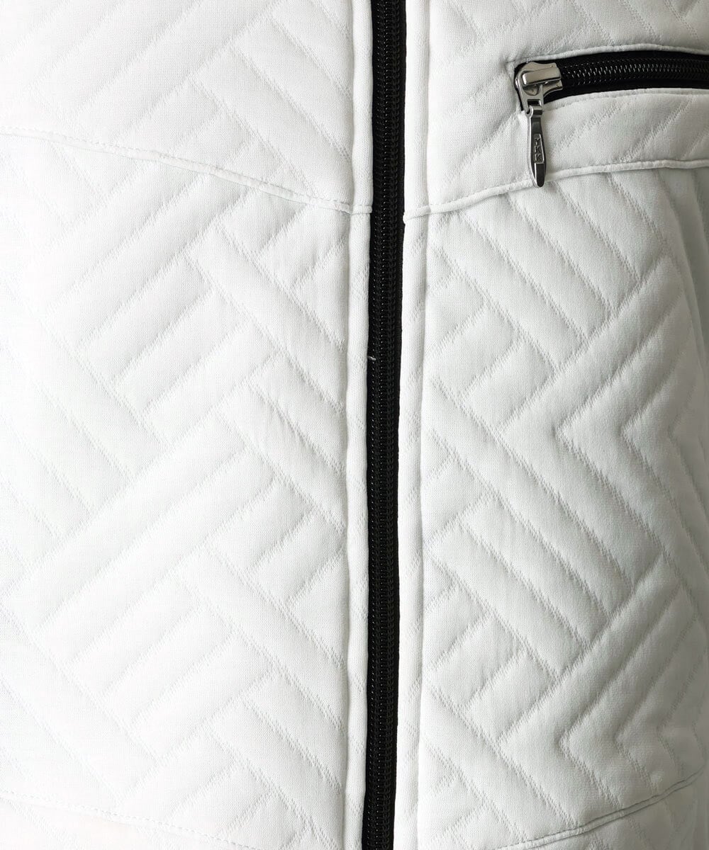 MKJJR24100 MK MICHEL KLEIN HOMME(MKミッシェルクランオム) スタンドブルゾンパーカー ホワイト(90)