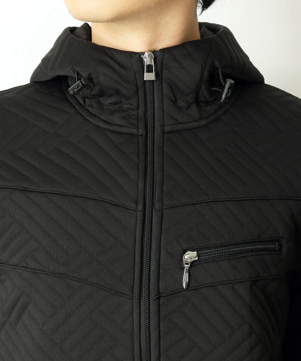 MKJJR24100 MK MICHEL KLEIN HOMME(MKミッシェルクランオム) スタンドブルゾンパーカー ブラック(94)