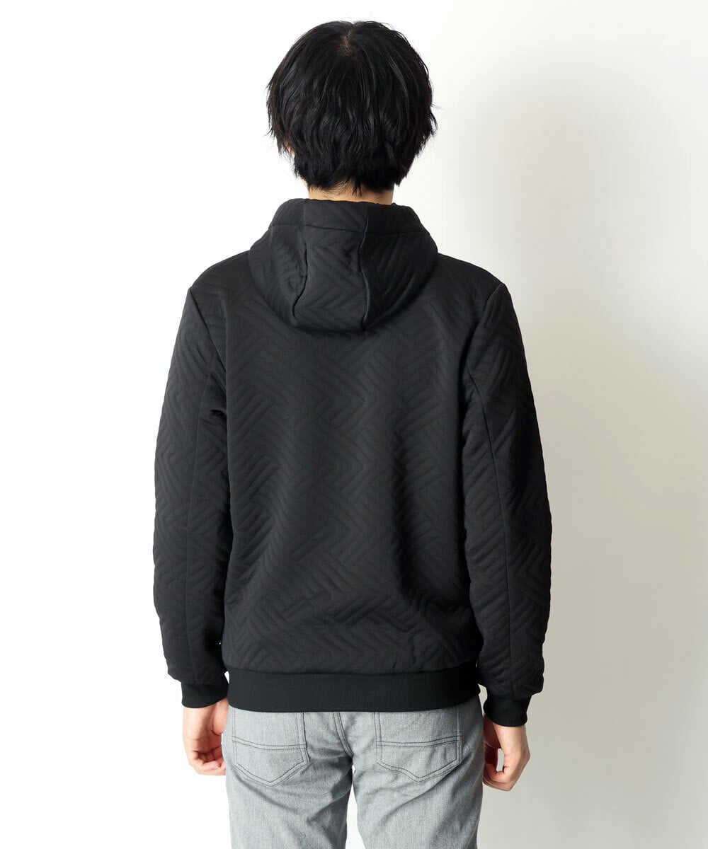 MKJJR24100 MK MICHEL KLEIN HOMME(MKミッシェルクランオム) スタンドブルゾンパーカー ブラック(94)