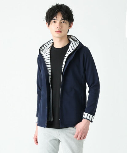 MKJJR35120 MK MICHEL KLEIN HOMME フェイクレイヤードパーカー
