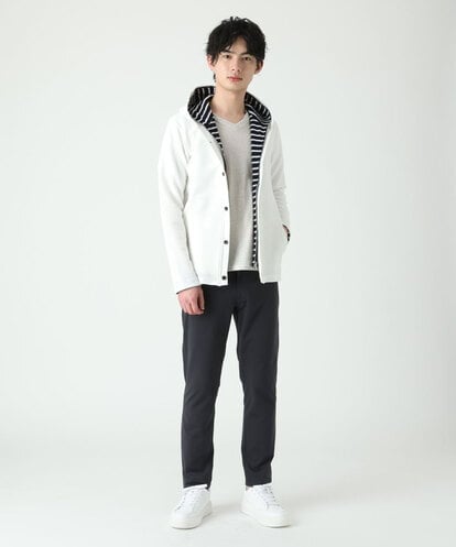 MKJJR35120 MK MICHEL KLEIN HOMME フェイクレイヤードパーカー