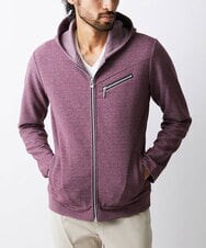 MKJJU03100 MK MICHEL KLEIN HOMME(MKミッシェルクランオム) パーカ / リップリバーボーダー パープル(77)