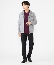 MKJJU03100 MK MICHEL KLEIN HOMME(MKミッシェルクランオム) パーカ / リップリバーボーダー グレー(92)