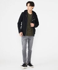 MKJJU03100 MK MICHEL KLEIN HOMME(MKミッシェルクランオム) パーカ / リップリバーボーダー ブラック(94)