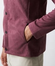 MKJJU36150 MK MICHEL KLEIN HOMME(MKミッシェルクランオム) フェイクスエード / レイヤードパーカー パープル(77)