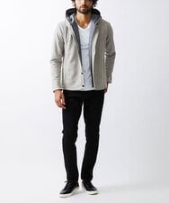 MKJJU36150 MK MICHEL KLEIN HOMME(MKミッシェルクランオム) フェイクスエード / レイヤードパーカー グレー(92)