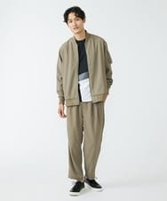 MKJJU88140 MK MICHEL KLEIN HOMME(MKミッシェルクランオム) バックサテンMA-1ブルゾン / セットアップ ベージュ(84)