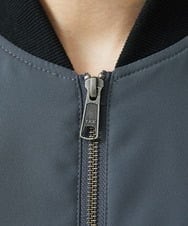 MKJJU88140 MK MICHEL KLEIN HOMME(MKミッシェルクランオム) バックサテンMA-1ブルゾン / セットアップ ダークグレー(93)