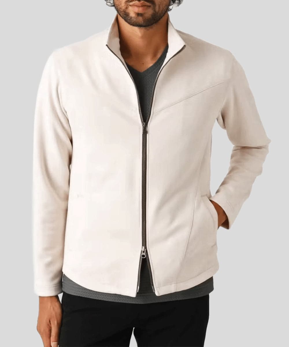 ラスト1!/秋春兼用/洗える】スエードタッチスタンドカラーブルゾン