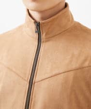 MKJJX06180 MK MICHEL KLEIN HOMME(MKミッシェルクランオム) 【秋春兼用/洗える】スエードタッチスタンドカラーブルゾン ベージュ