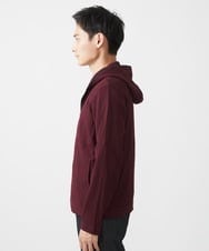 MKJJX09130 MK MICHEL KLEIN HOMME(MKミッシェルクランオム) 【洗える】フードパーカー/ラダーストライプ パープル
