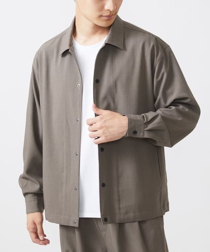 MKJJX14130 MK MICHEL KLEIN HOMME 【シワになりにくい/セットアップ対応】コーチブルゾン/HYPE-TRストレッチ