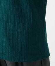 MKKAA68079 MK MICHEL KLEIN HOMME(MKミッシェルクランオム) Vネックカットソー / モールケーブル グリーン