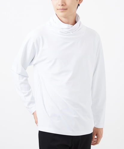 MKKAC08090 MK MICHEL KLEIN HOMME ハイネックカットソー/シルキーポンチ