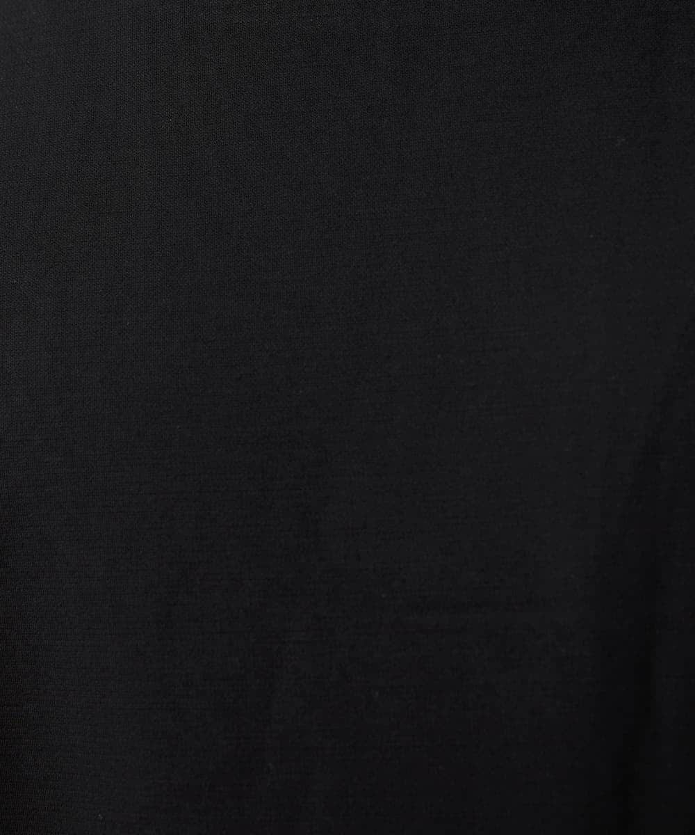 MKKAC08090 MK MICHEL KLEIN HOMME(MKミッシェルクランオム) ハイネックカットソー/シルキーポンチ ブラック