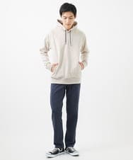MKKAC11090 MK MICHEL KLEIN HOMME(MKミッシェルクランオム) 【ユニセックスで着られる】プルオーバーパーカー/ポンチスエード ベージュ