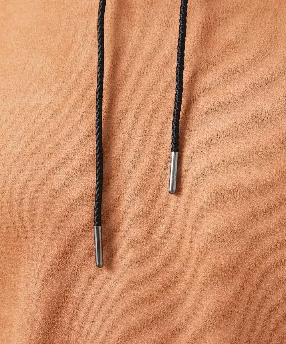MKKAC11090 MK MICHEL KLEIN HOMME(MKミッシェルクランオム) 【ユニセックスで着られる】プルオーバーパーカー/ポンチスエード ベージュ