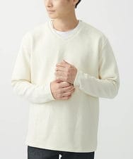 MKKAC25069 MK MICHEL KLEIN HOMME(MKミッシェルクランオム) Vネックカットソー/フクレジャガード アイボリー