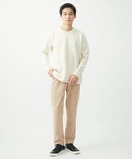 MKKAC25069 MK MICHEL KLEIN HOMME(MKミッシェルクランオム) Vネックカットソー/フクレジャガード アイボリー