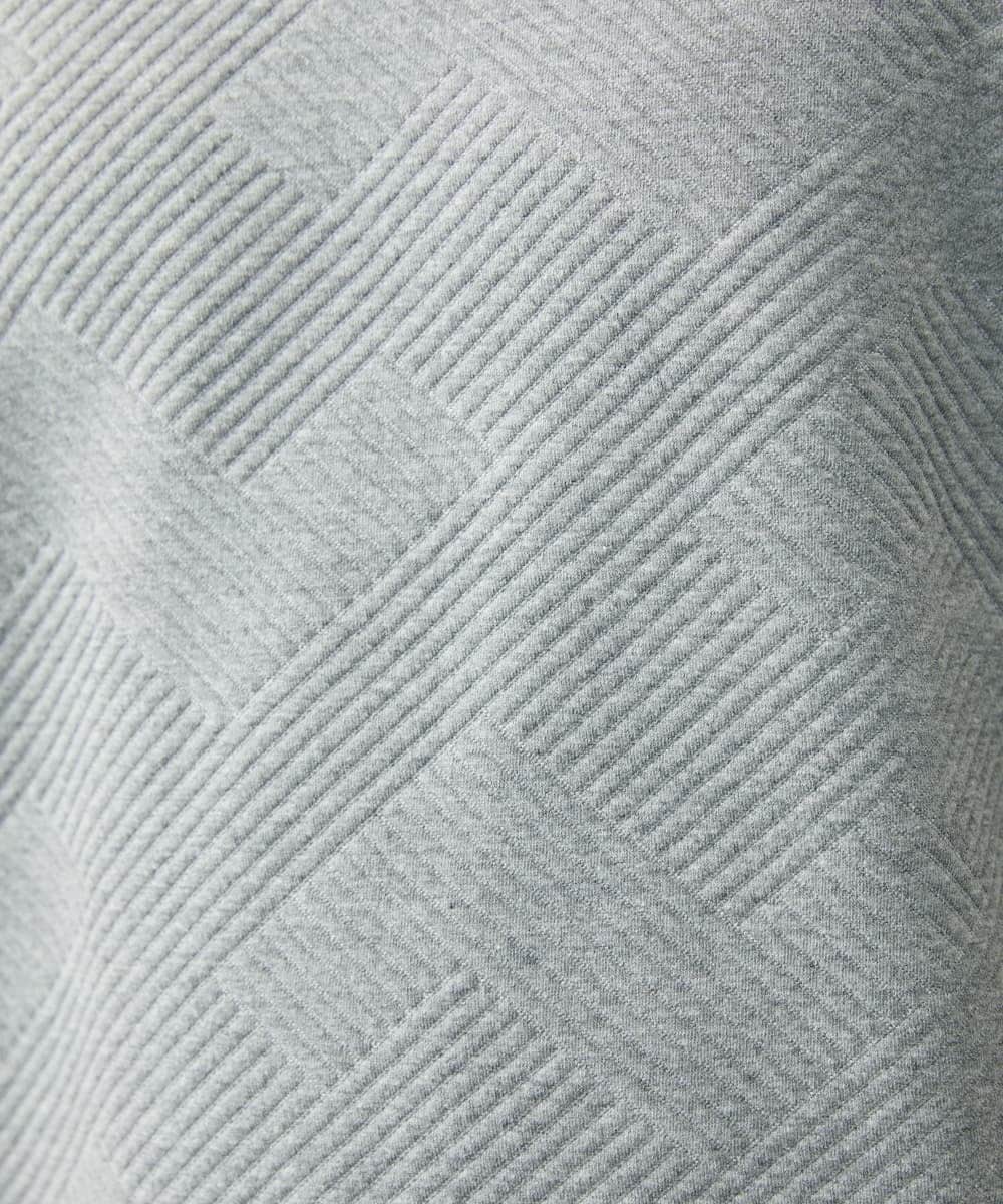 MKKAC25069 MK MICHEL KLEIN HOMME(MKミッシェルクランオム) Vネックカットソー/フクレジャガード グレー