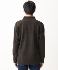 MKKAC27099 MK MICHEL KLEIN HOMME(MKミッシェルクランオム) ショールカラーカットソー / モールケーブル ブラウン