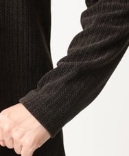 MKKAC27099 MK MICHEL KLEIN HOMME(MKミッシェルクランオム) ショールカラーカットソー / モールケーブル ブラウン