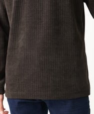 MKKAC27099 MK MICHEL KLEIN HOMME(MKミッシェルクランオム) ショールカラーカットソー / モールケーブル ブラウン