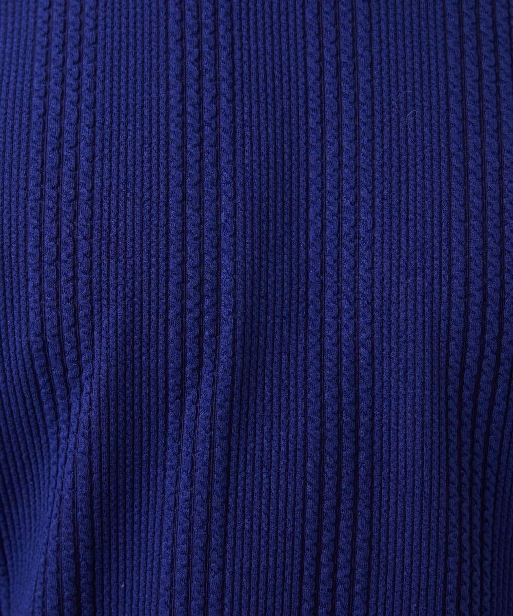 MKKAC30045 MK MICHEL KLEIN HOMME(MKミッシェルクランオム) 【大きいサイズあり】クルーネック長袖カットソー/フクレストライプ パープル