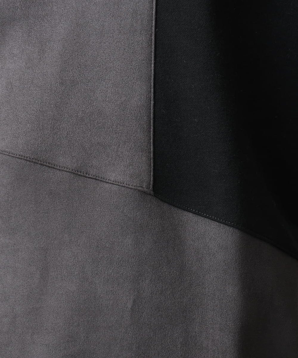 MKKAC82069 MK MICHEL KLEIN HOMME(MKミッシェルクランオム) スエード切り替えスウェット グリーン