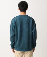 MKKAC82069 MK MICHEL KLEIN HOMME(MKミッシェルクランオム) スエード切り替えスウェット グリーン