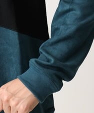 MKKAC82069 MK MICHEL KLEIN HOMME(MKミッシェルクランオム) スエード切り替えスウェット グリーン